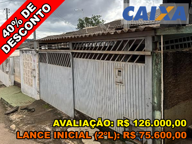 Casa, 59,1 M2 De Área Total, 59,1 M2 De Área Privativa, 126m2 De Área Do Terreno, 2 Qts, Varanda, A.serv, Wc, Sl, Cozinha.