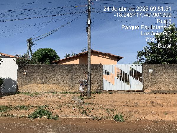 Rua 02 n. sn, lt 06 qd 05 - pq paulistano - parque paulistano gleba a - luziania/go