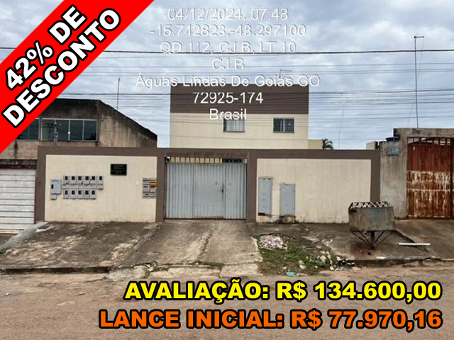 Quadra 106a n. sn apto. 103, lt 13, cj a, setor 10, rua 08 - cond res aldebaran iv - parque da barragem setor 10 - aguas lindas de goias/go