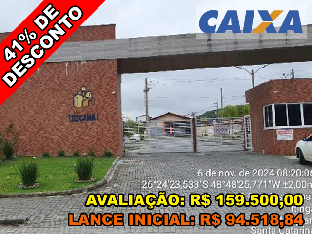 R das carpas n. 594 apto. 402, bl c - residencial toscana ii - itinga - araquari/sc
